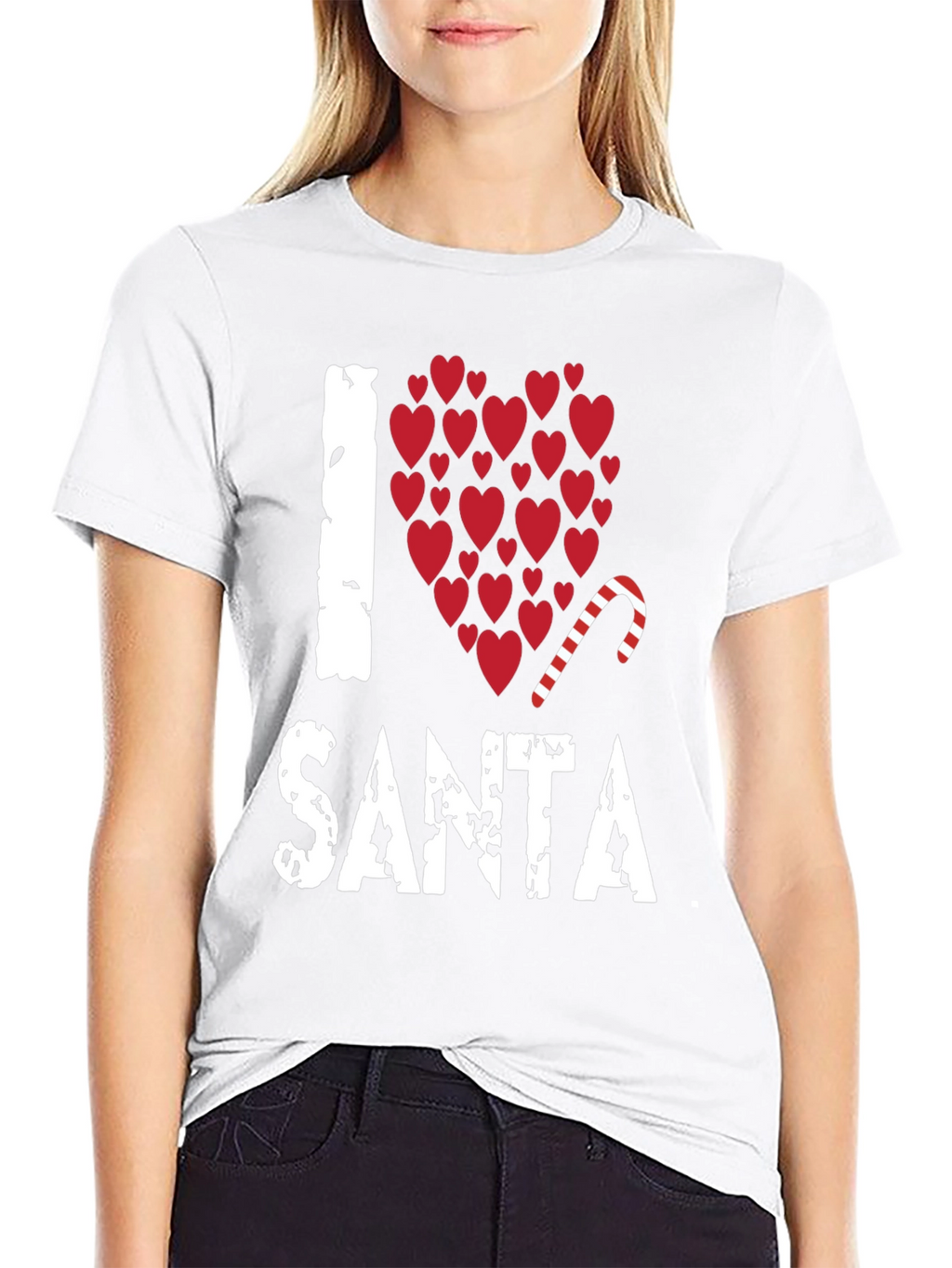 I Love Santa Christmas Holiday T-Shirt