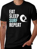 Eat Sleep Surf Repeat Graphic Tee