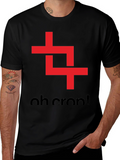 Oh Crop! Graphic Tee - Black Cotton T-Shirt