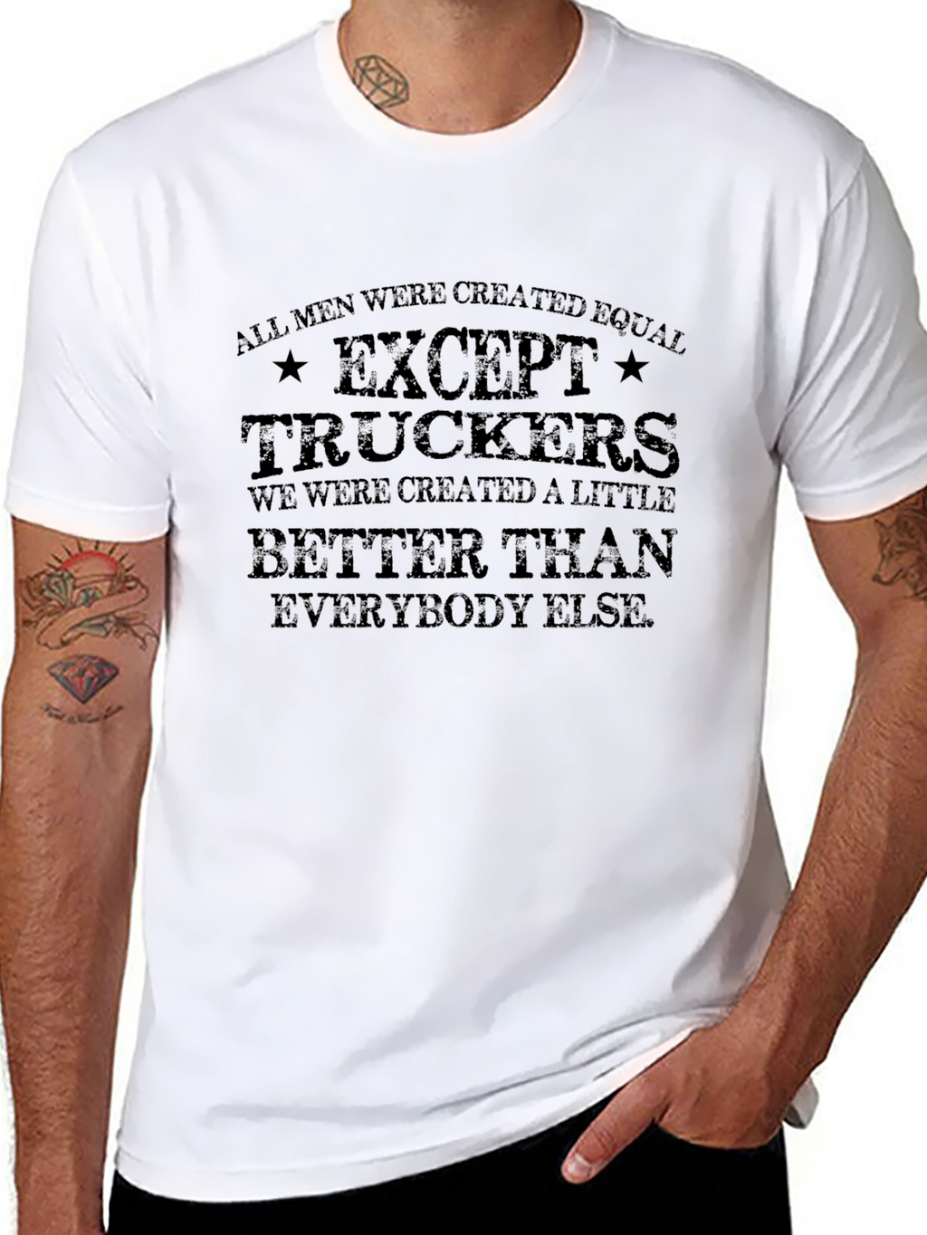 Trucker Pride Graphic Tee - Black