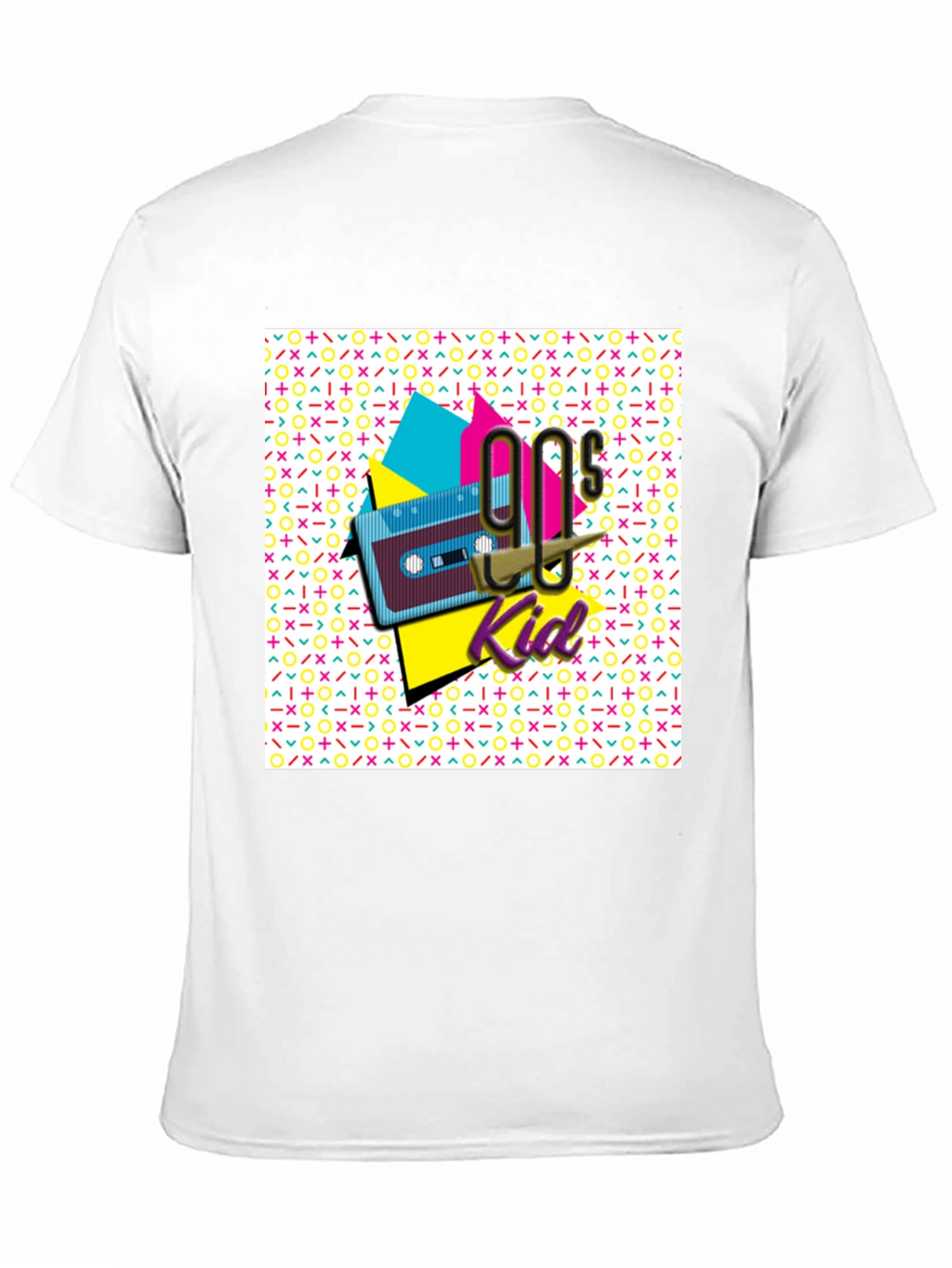 90s Kid Graphic Tee - Retro Cassette Tape Design