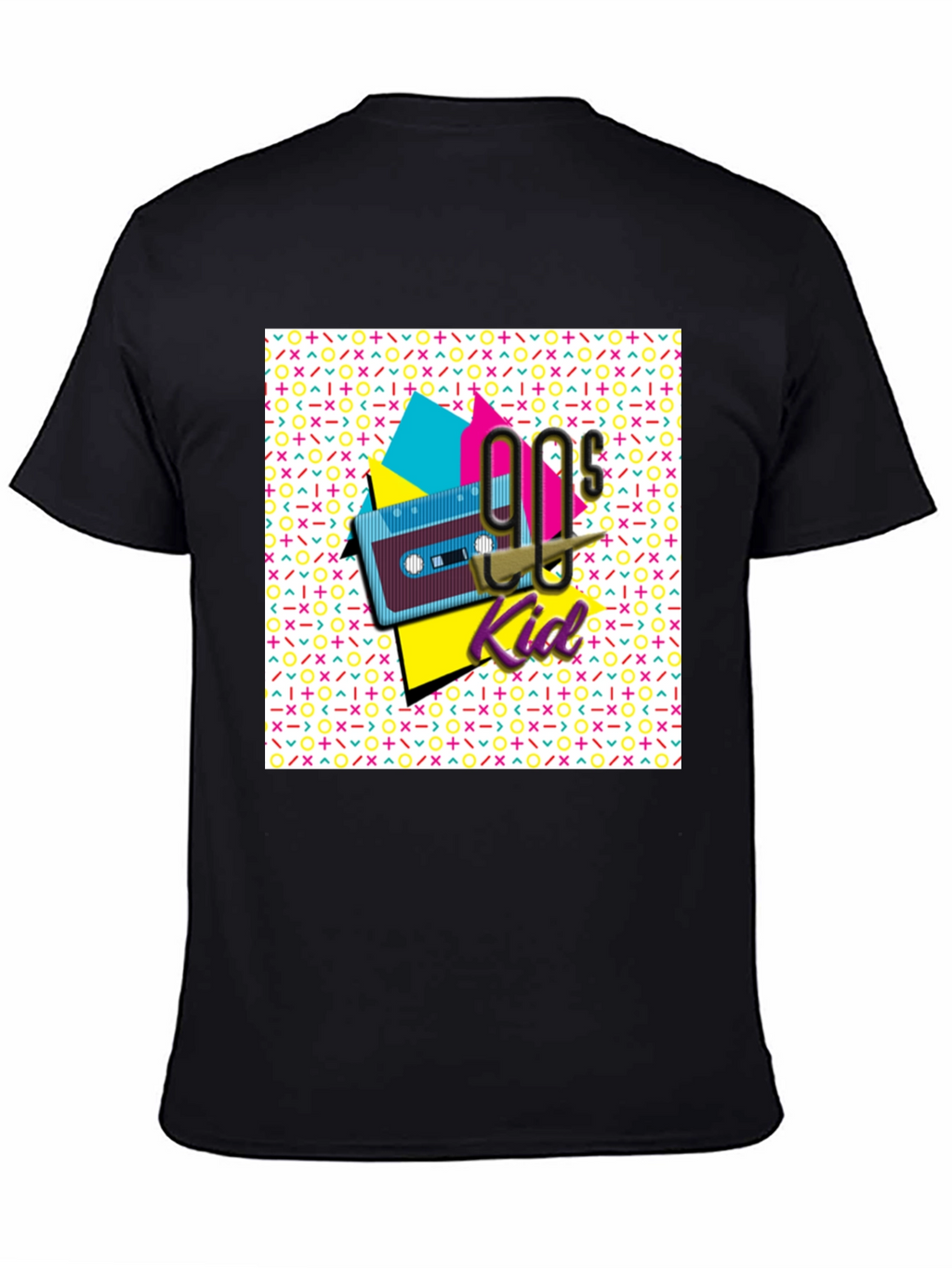 90s Kid Graphic Tee - Retro Cassette Tape Design