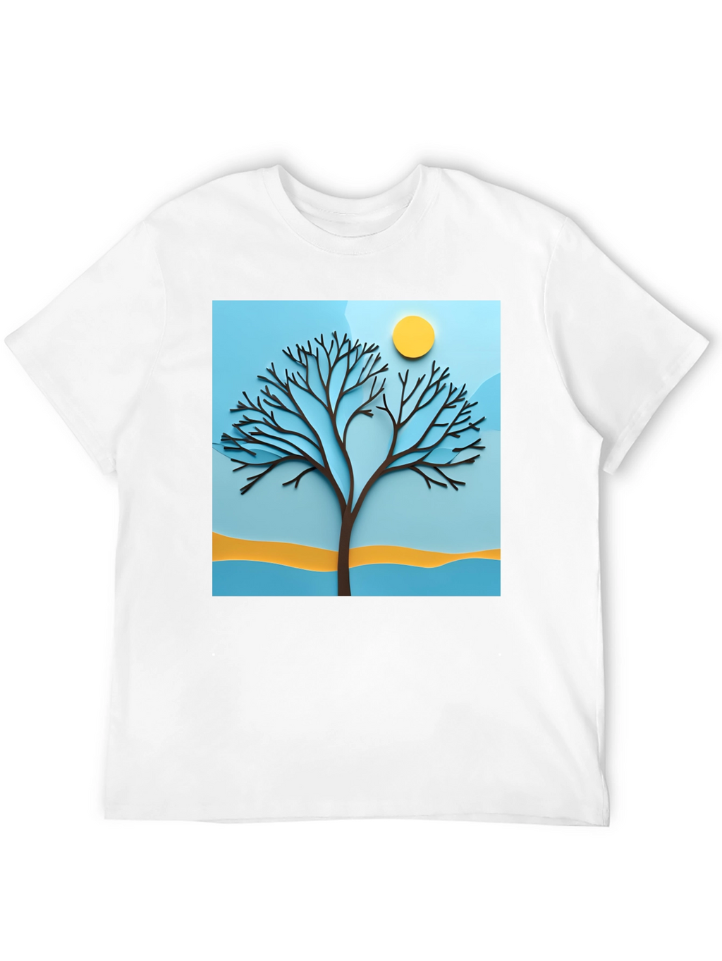 Nature Tree Graphic T-Shirt - Modern Art Tee