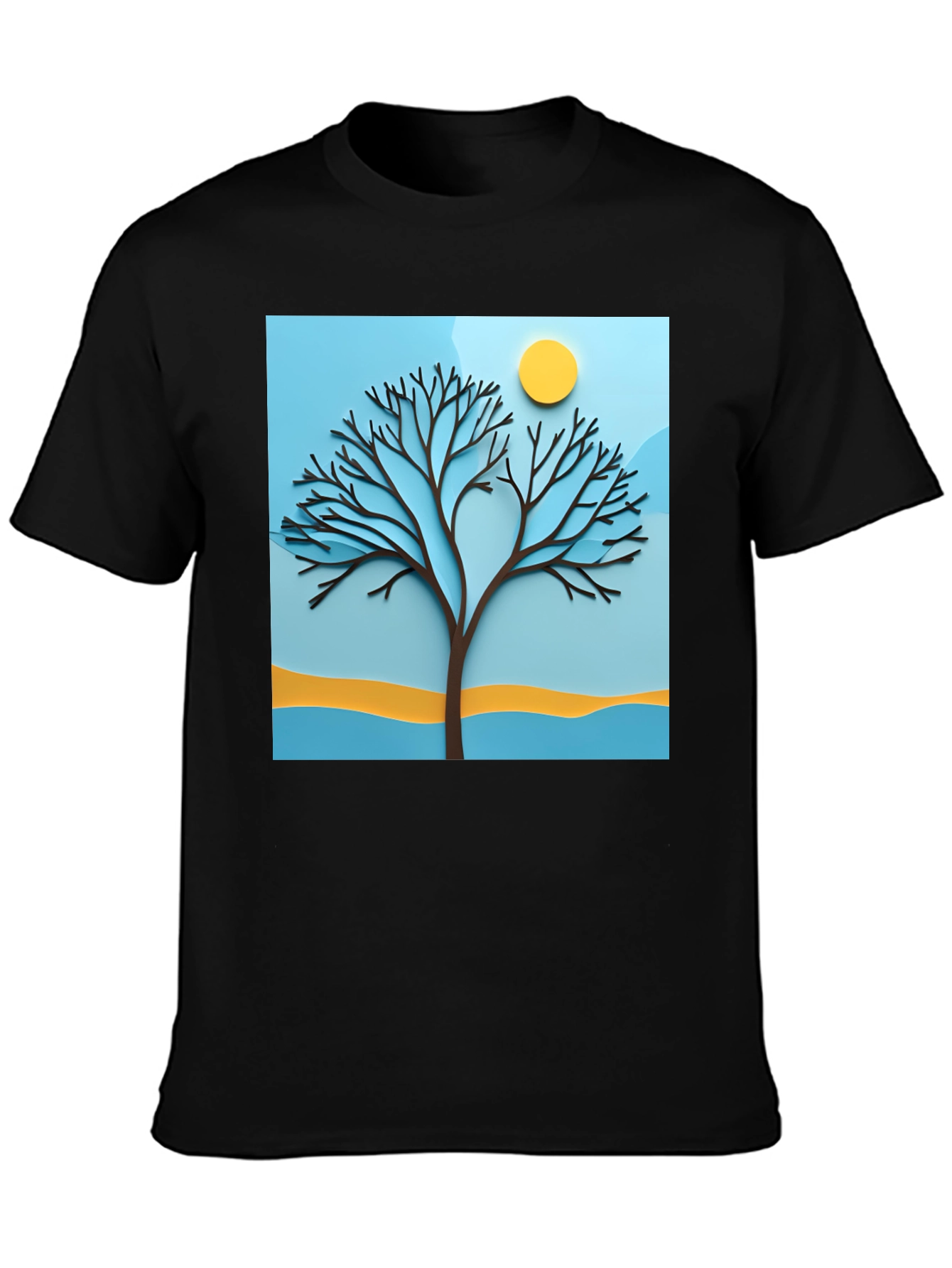 Nature Tree Graphic T-Shirt - Modern Art Tee