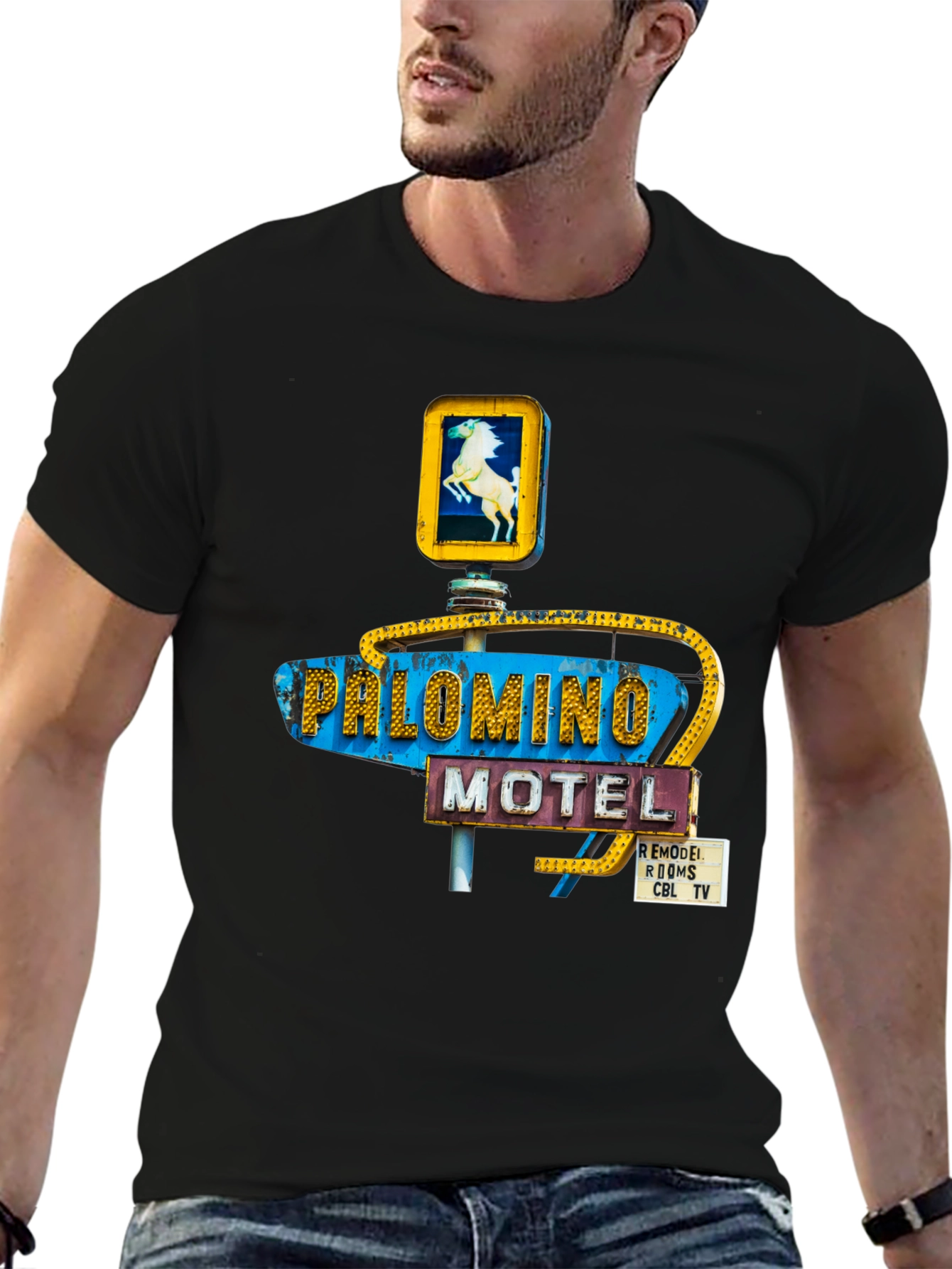 Palomino Motel Black T-Shirt