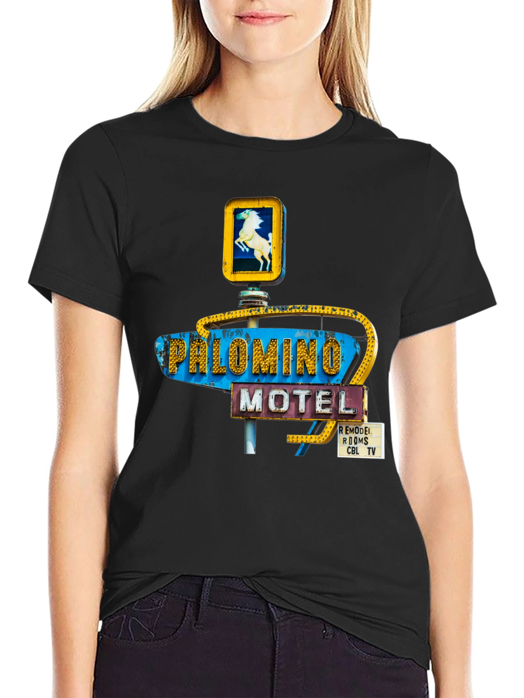 Palomino Motel Black T-Shirt