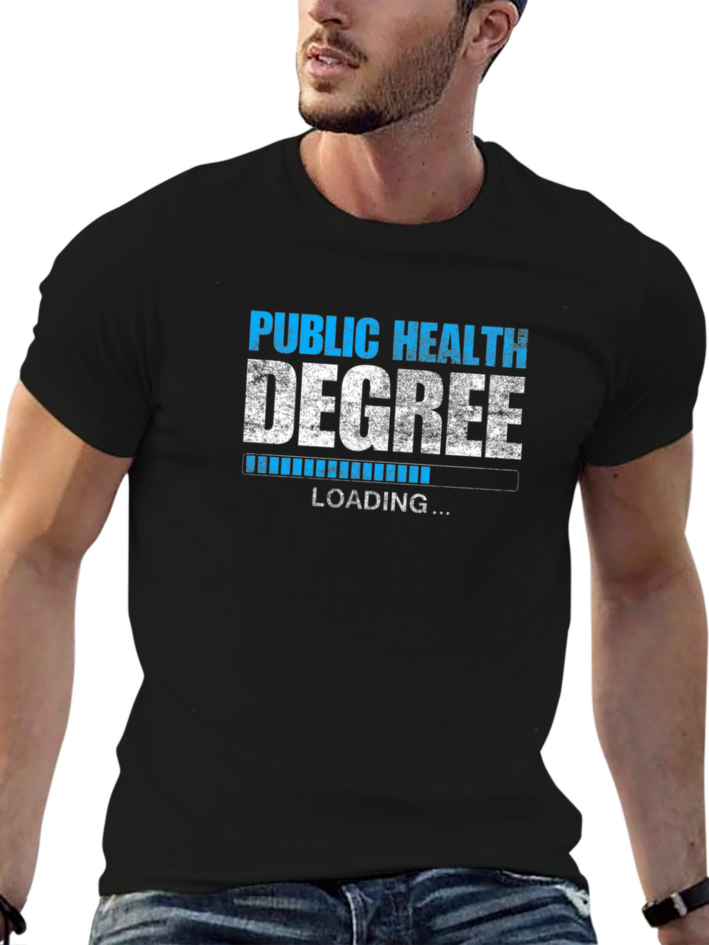 Public Health Degree Loading Graphic T-Shirt