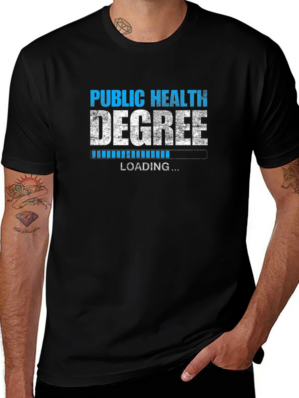 Public Health Degree Loading Graphic T-Shirt
