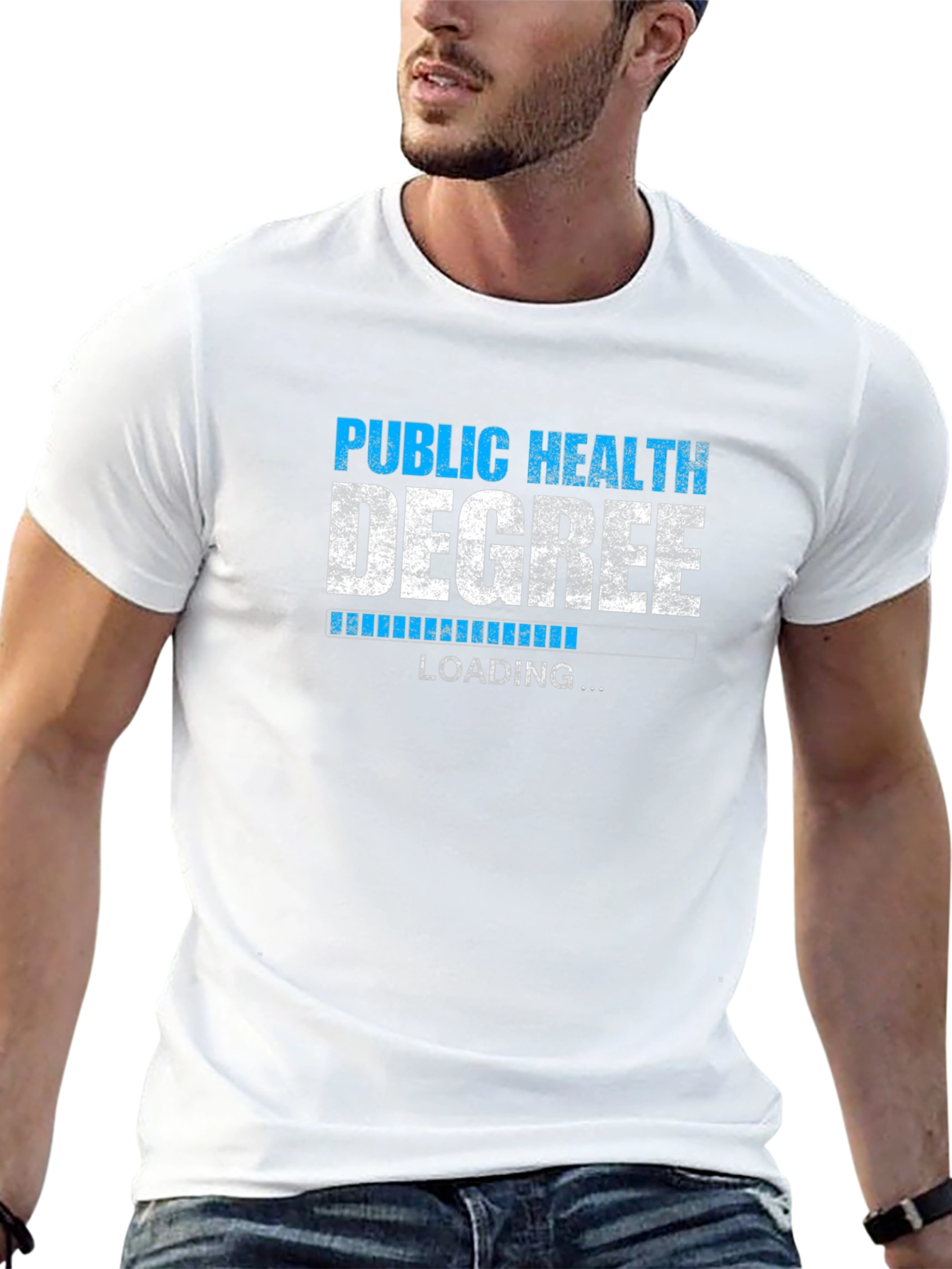 Public Health Degree Loading Graphic T-Shirt