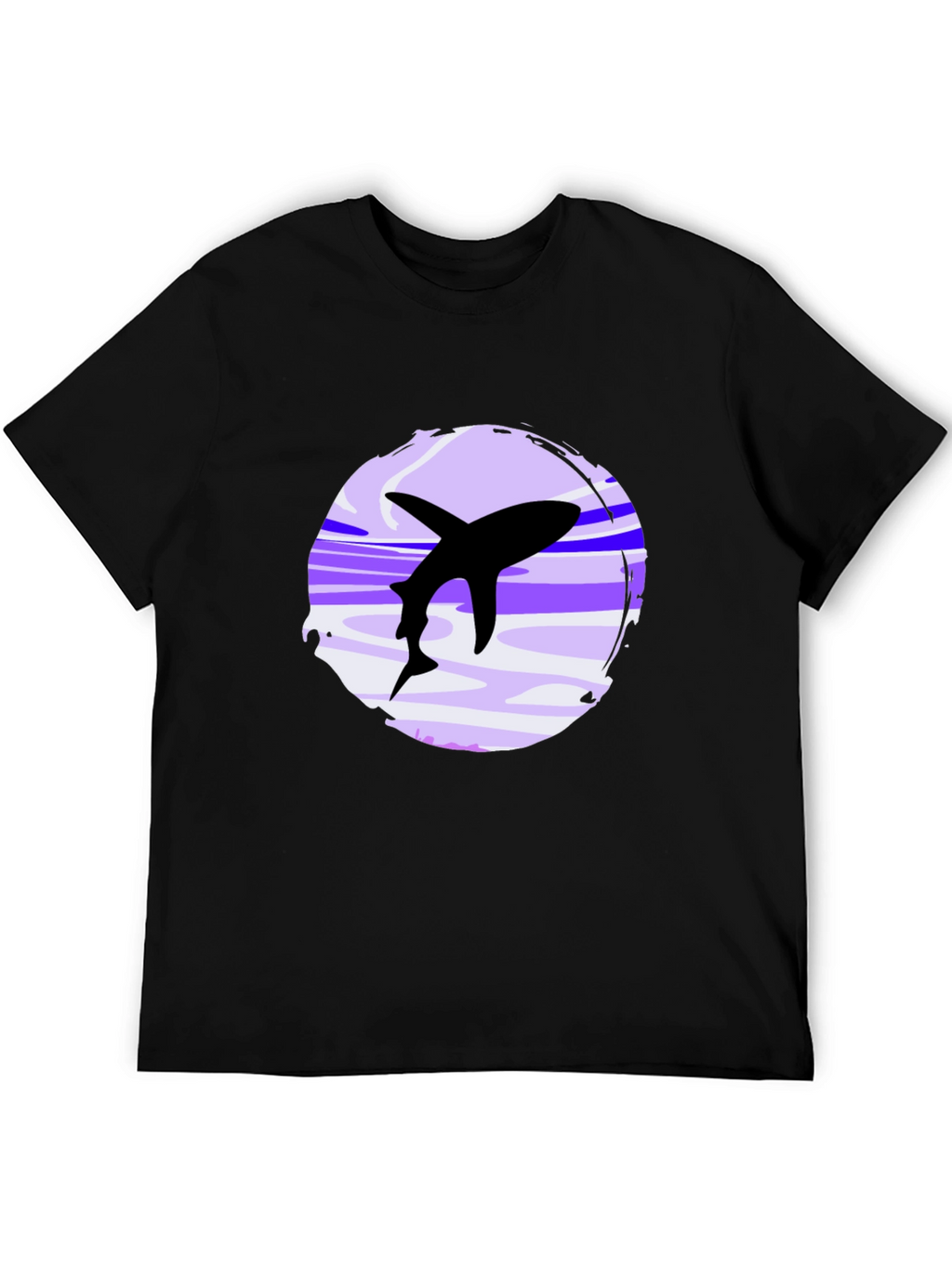 Shark Graphic Black T-Shirt - Casual Style
