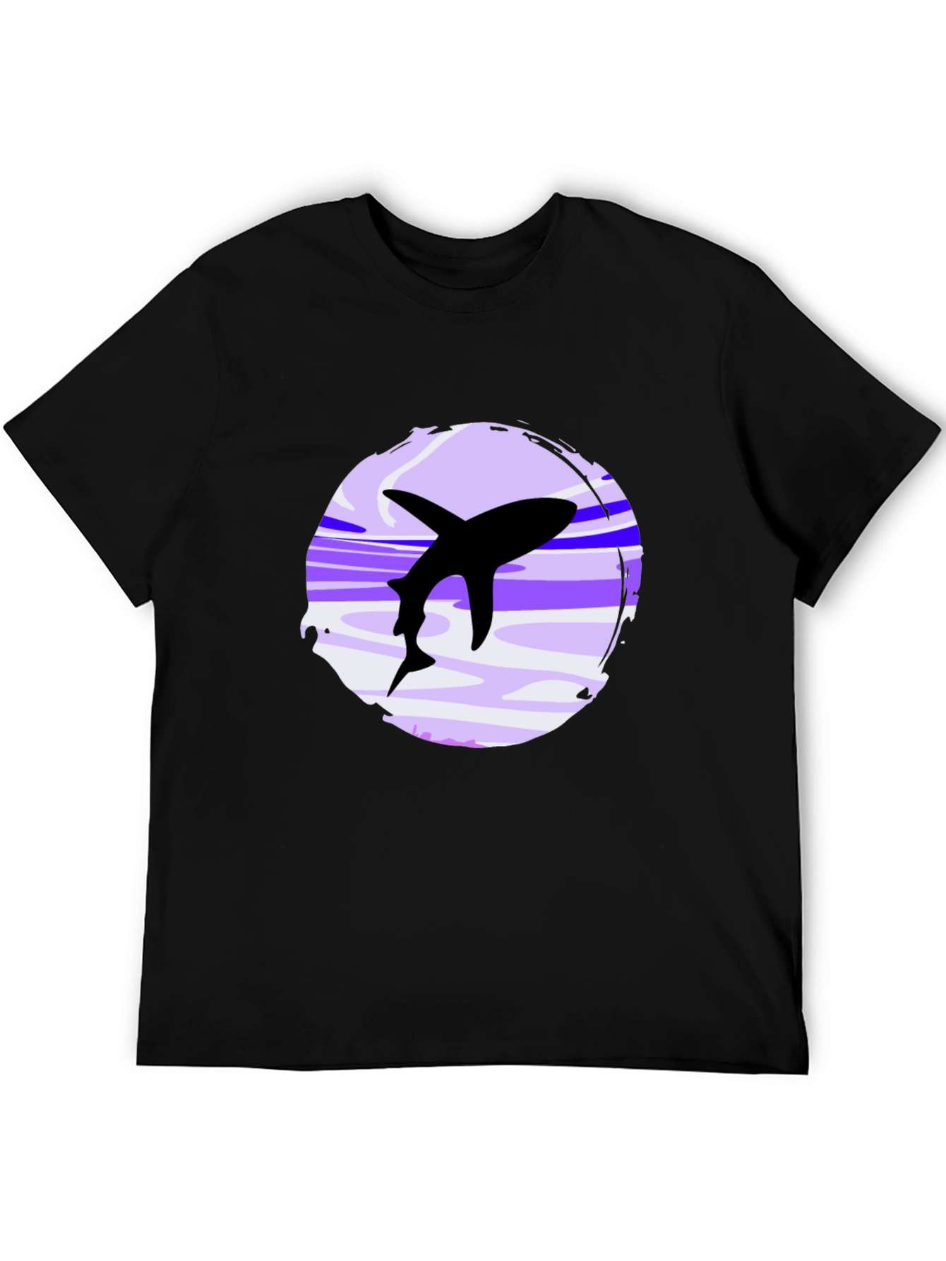 Shark Graphic Black T-Shirt - Casual Style