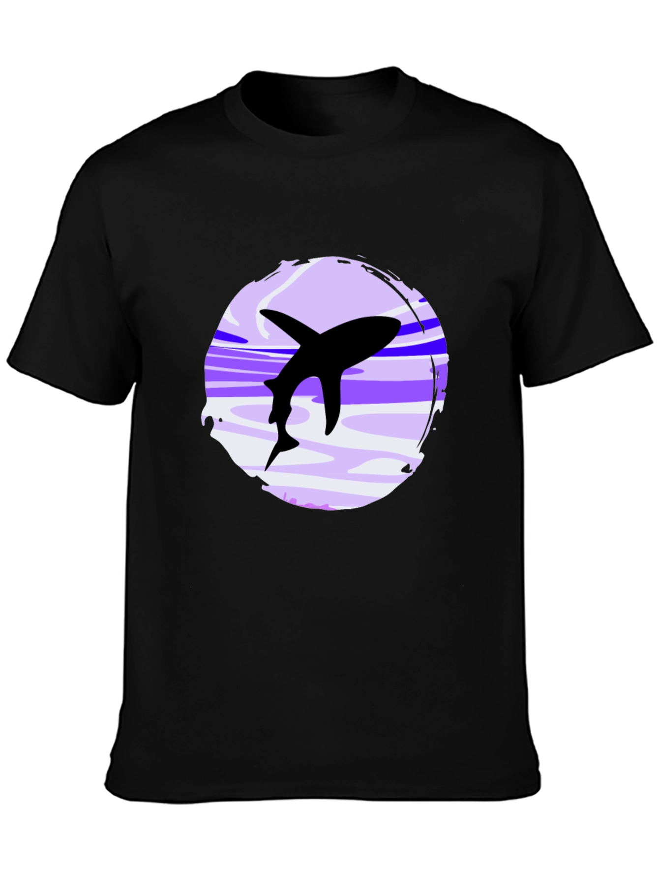 Shark Graphic Black T-Shirt - Casual Style