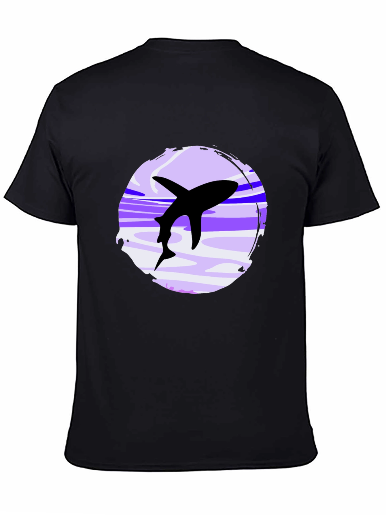 Shark Graphic Black T-Shirt - Casual Style