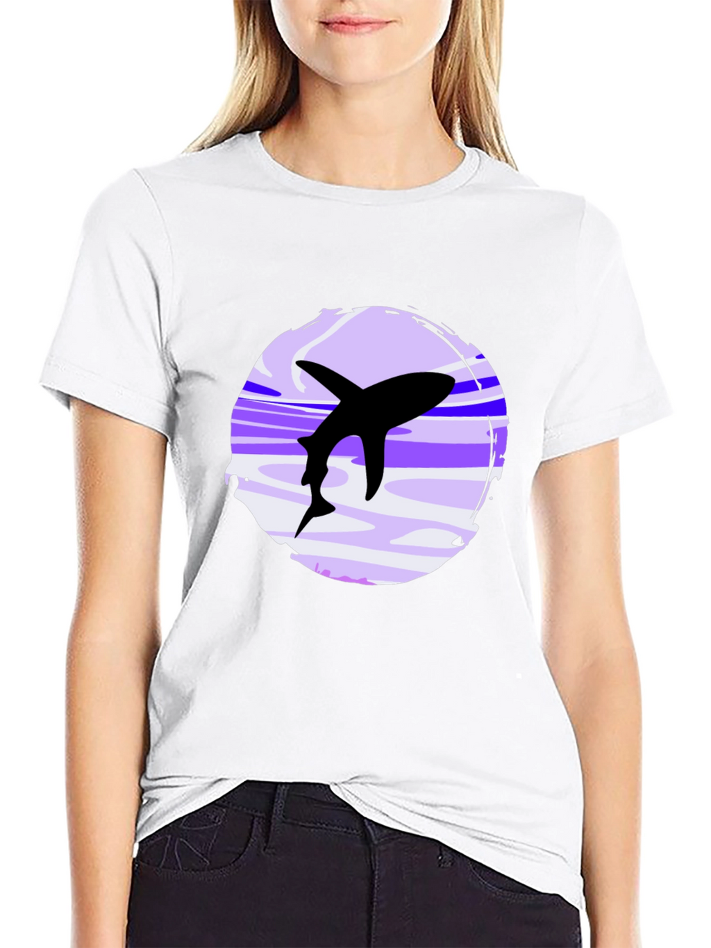 Shark Graphic Black T-Shirt - Casual Style