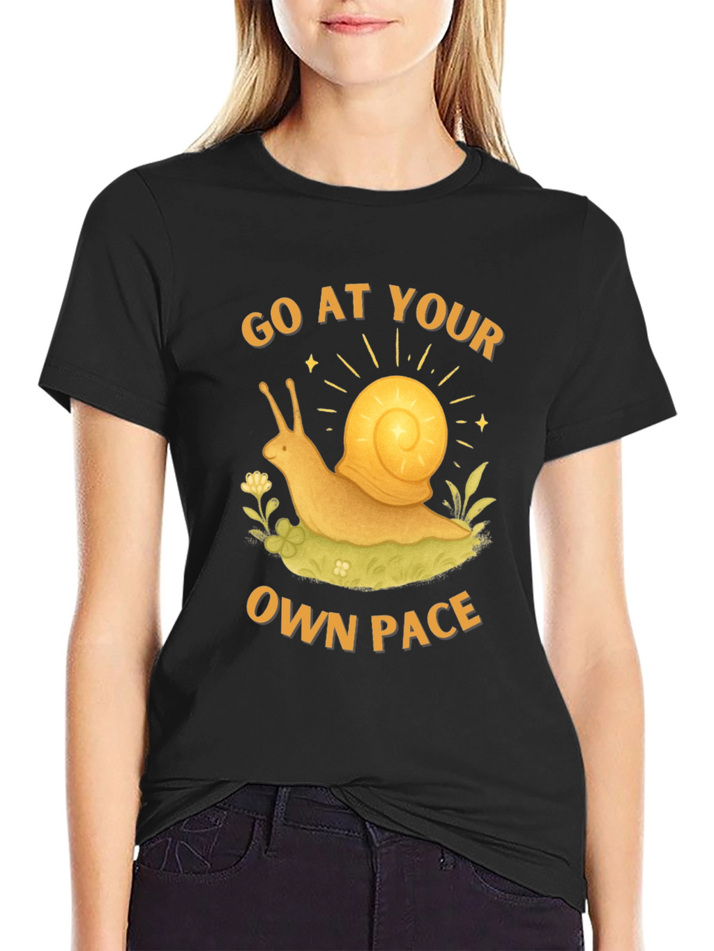 Go at Your Own Pace Snail Graphic Tee