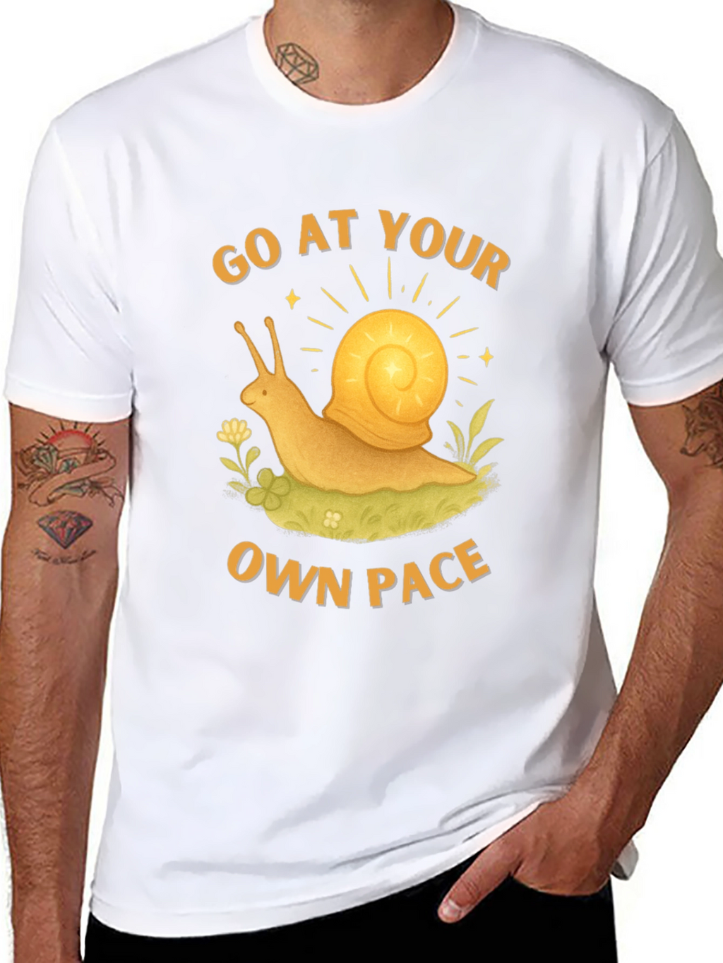 Go at Your Own Pace Snail Graphic Tee