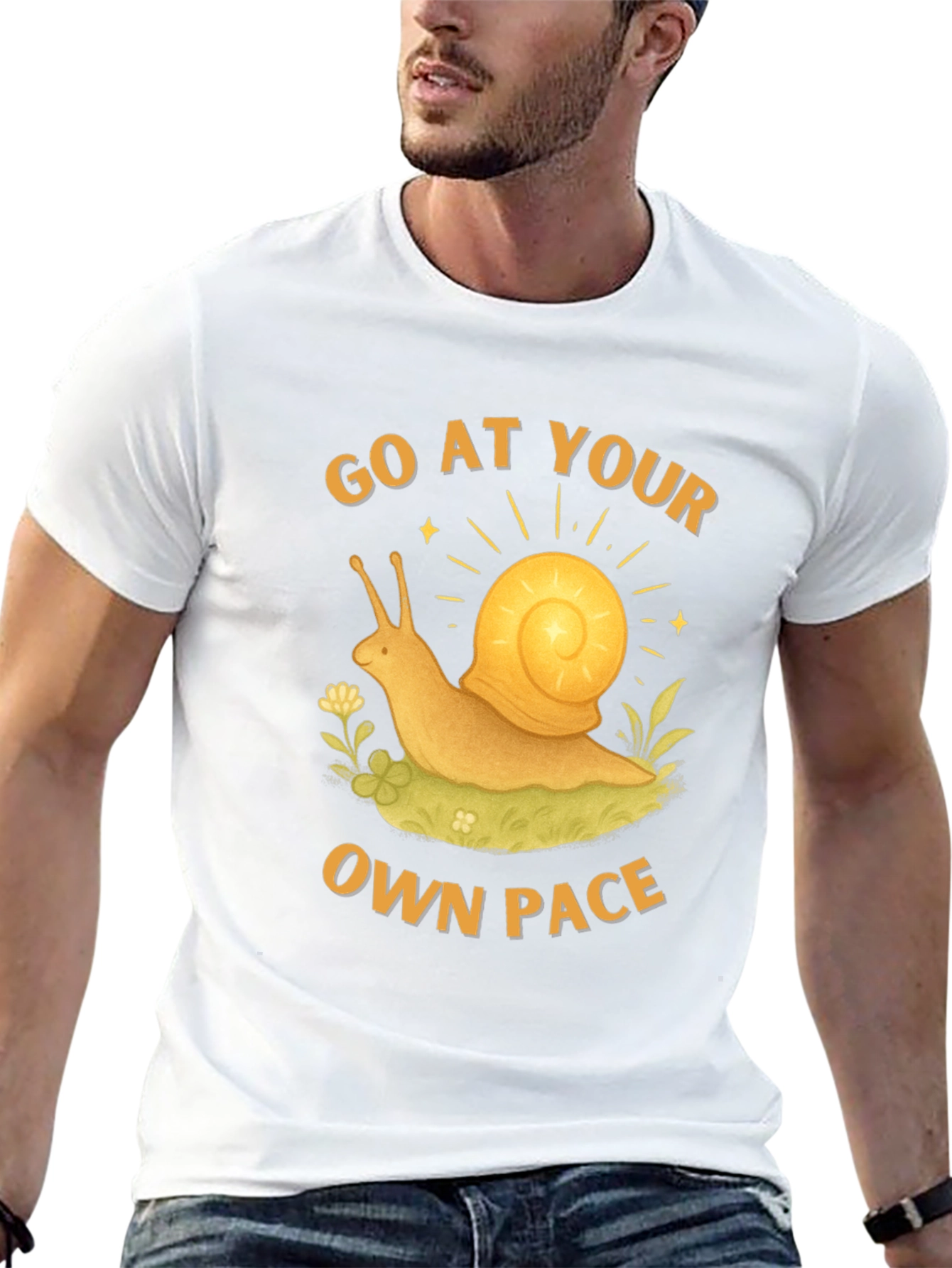 Go at Your Own Pace Snail Graphic Tee