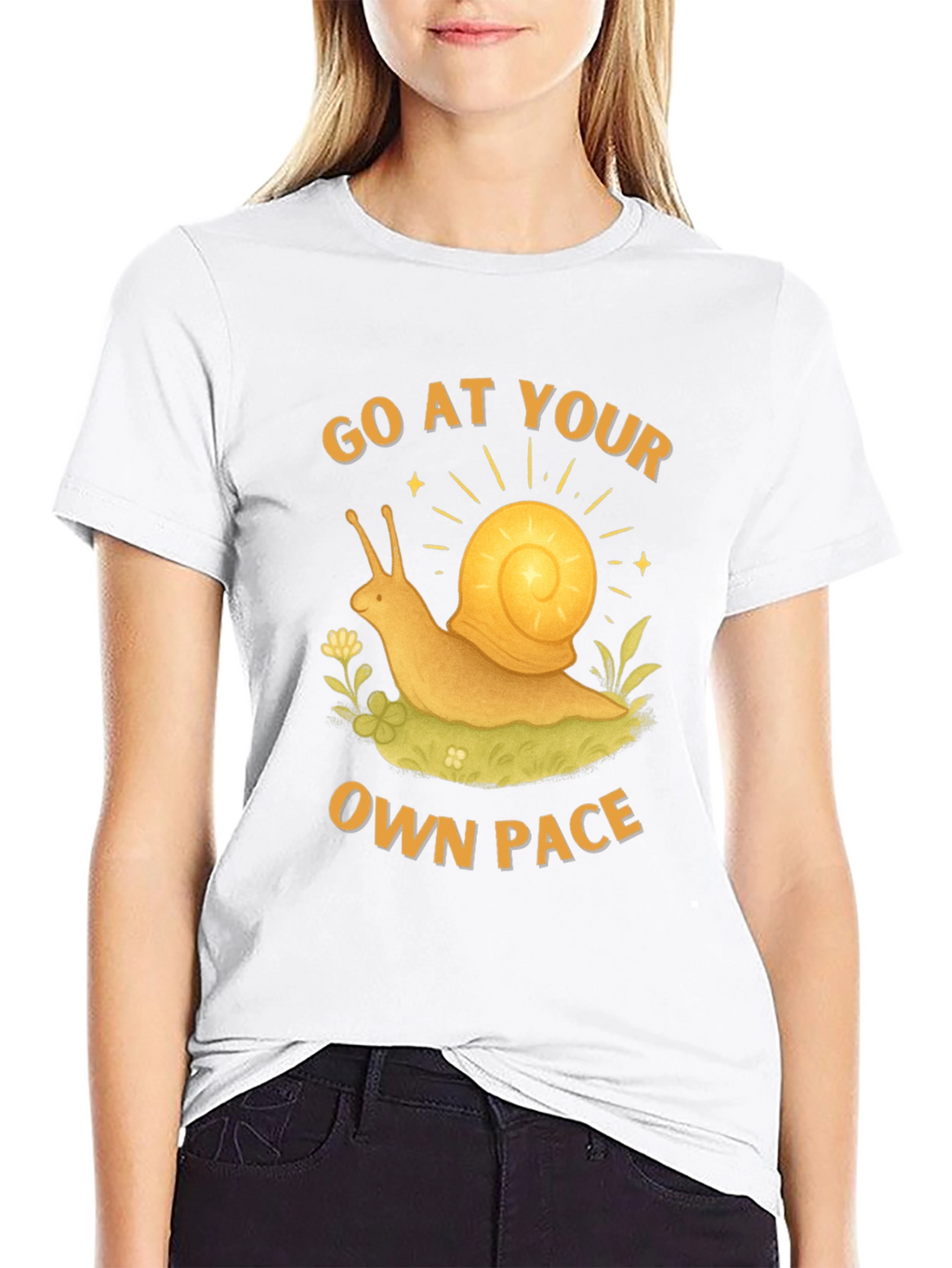 Go at Your Own Pace Snail Graphic Tee