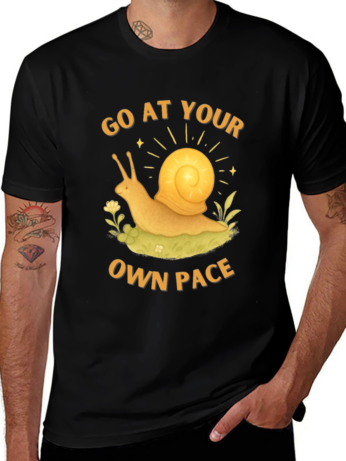 Go at Your Own Pace Snail Graphic Tee