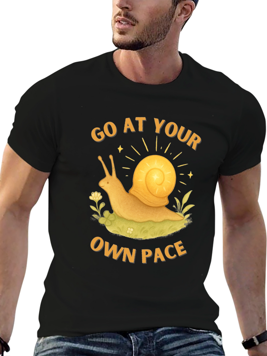 Go at Your Own Pace Snail Graphic Tee