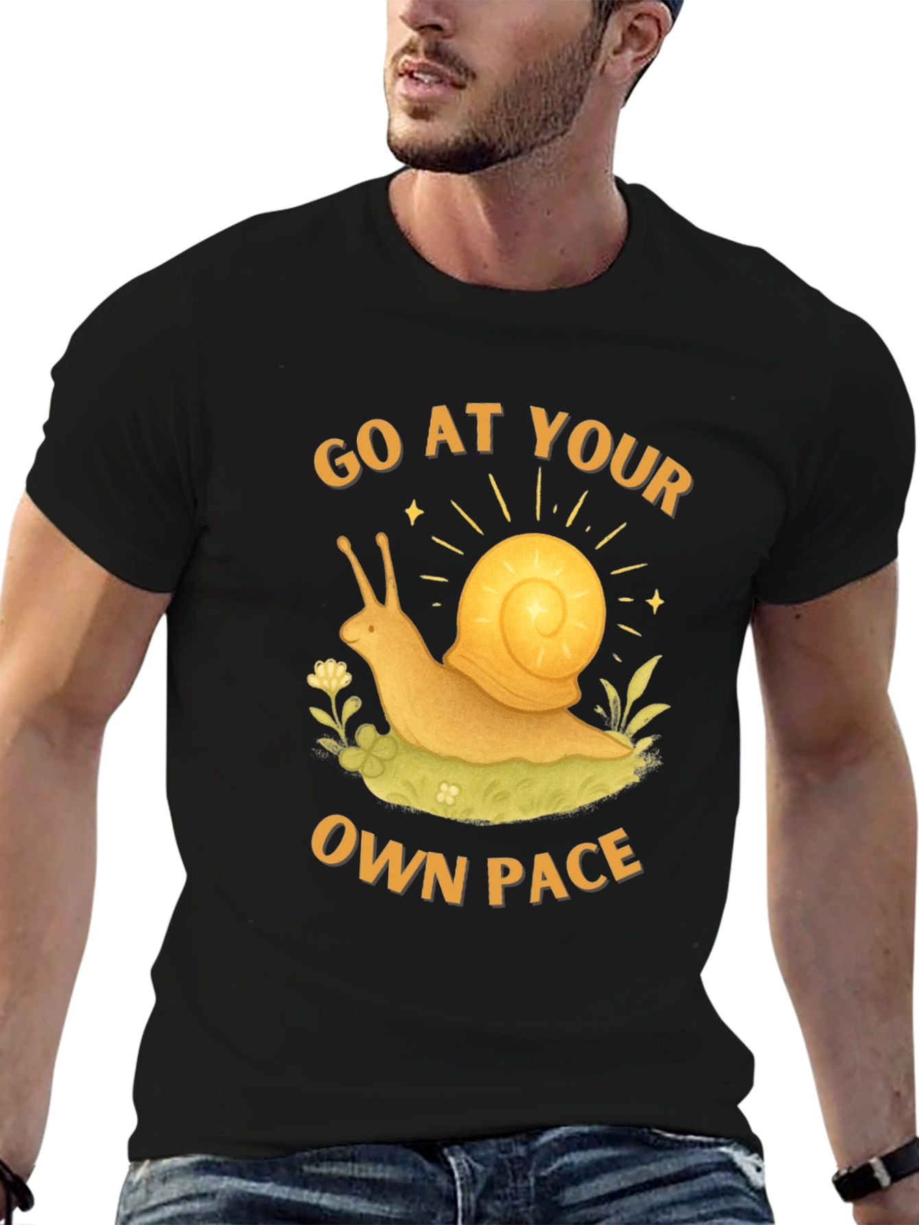 Go at Your Own Pace Snail Graphic Tee