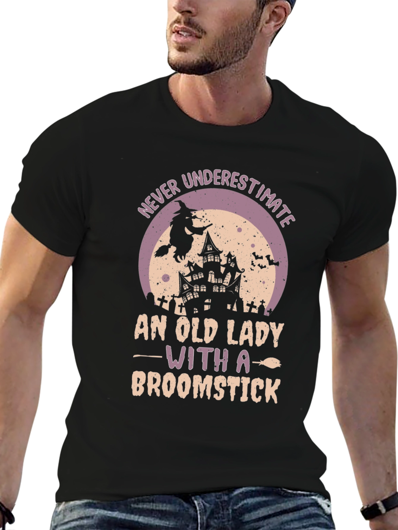Witch Broomstick Graphic Tee