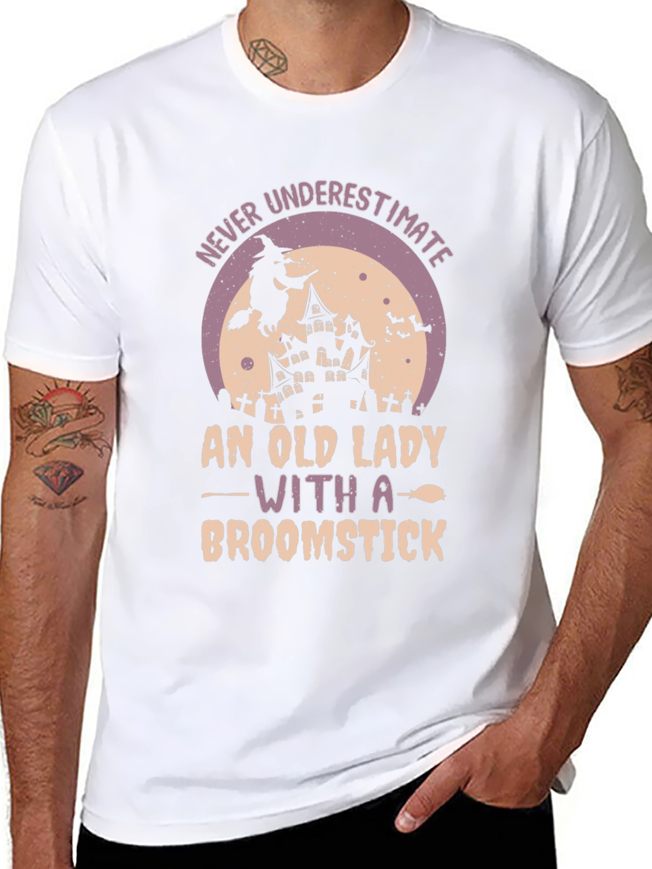 Witch Broomstick Graphic Tee