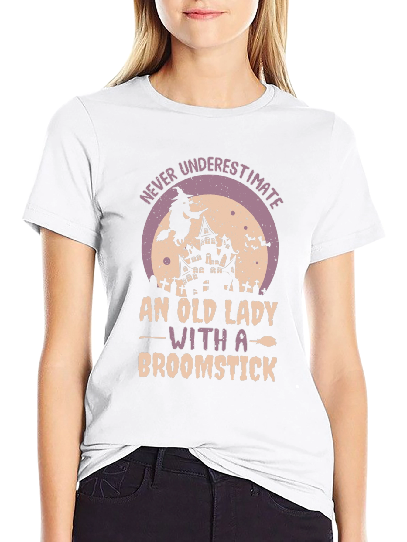 Witch Broomstick Graphic Tee