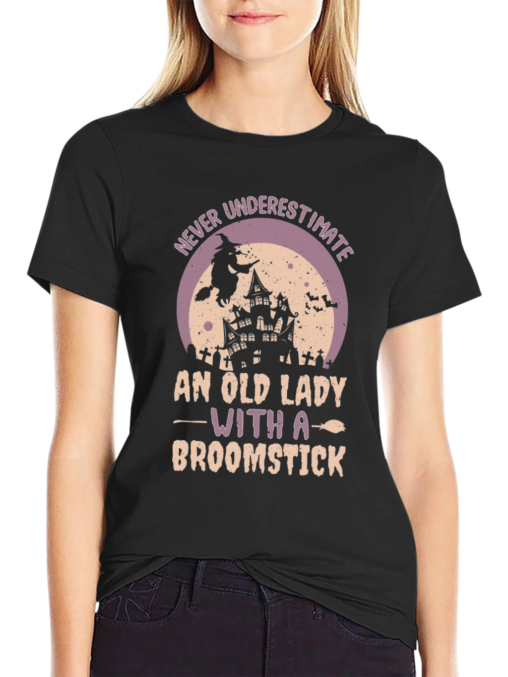 Witch Broomstick Graphic Tee