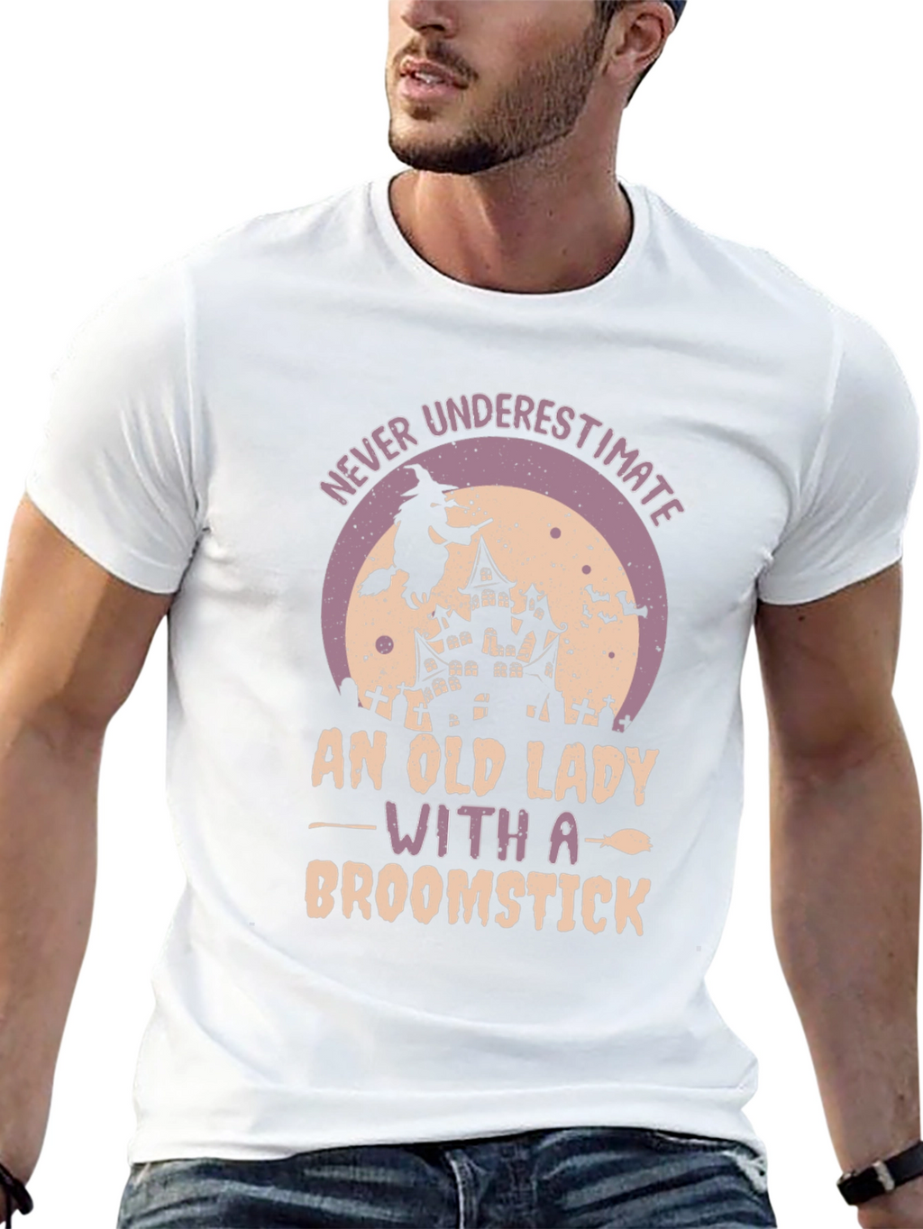 Witch Broomstick Graphic Tee