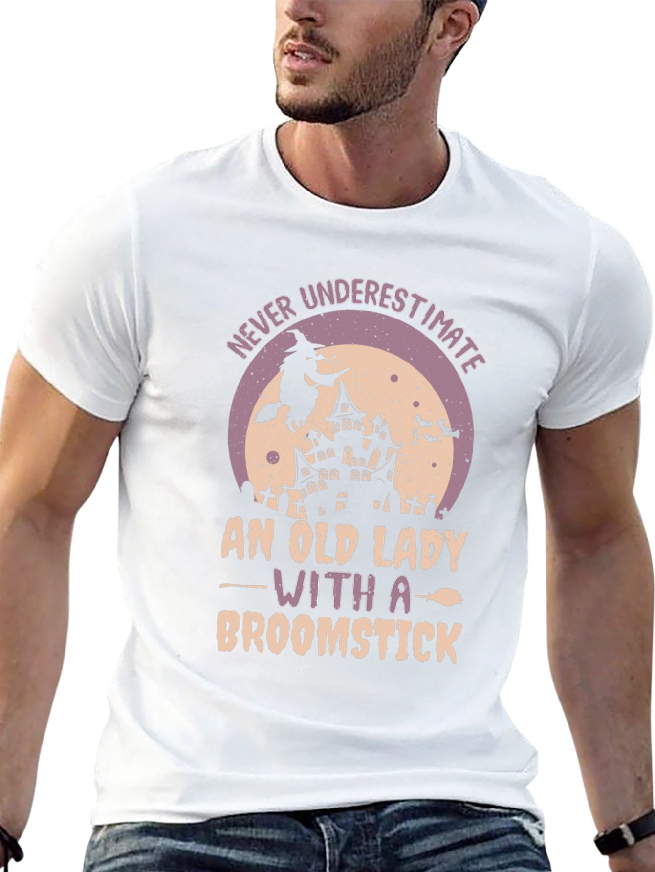 Witch Broomstick Graphic Tee