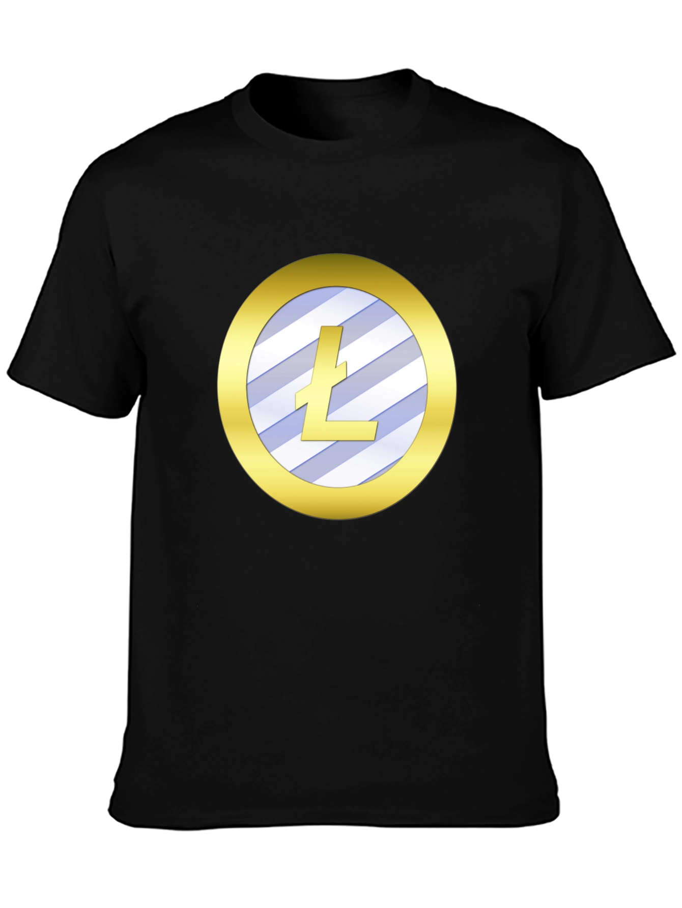 Litecoin Crypto Tee - Sleek Black Shirt