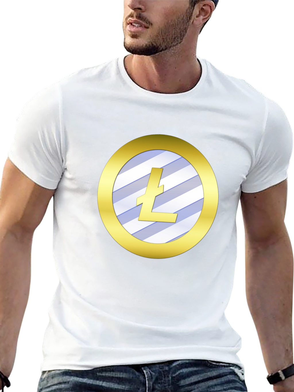 Litecoin Crypto Tee - Sleek Black Shirt