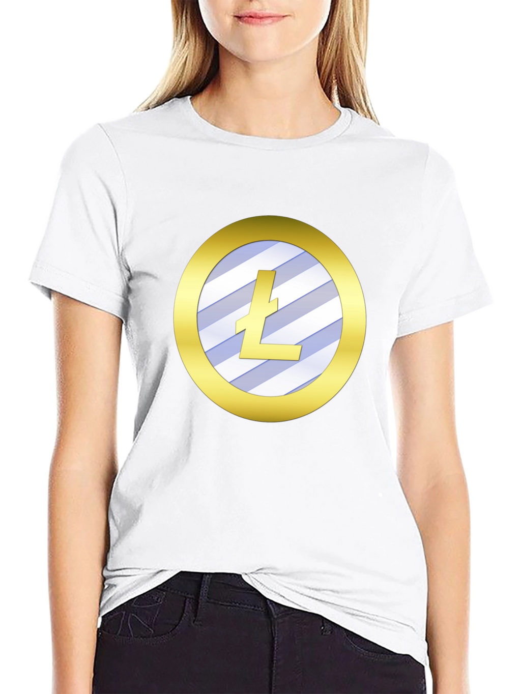 Litecoin Crypto Tee - Sleek Black Shirt