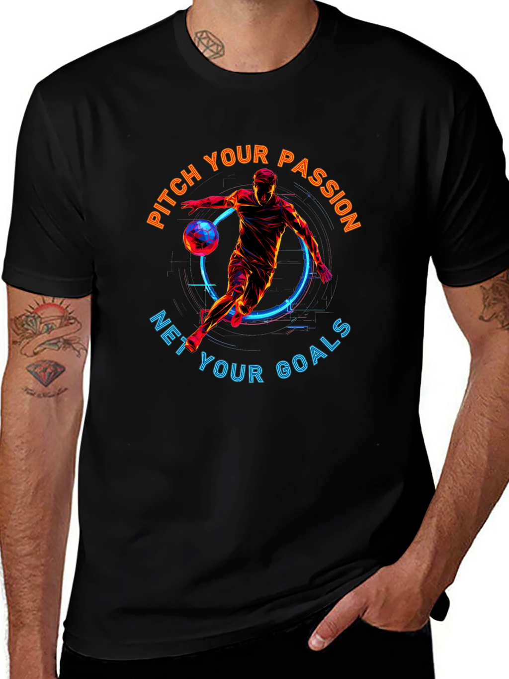 Pitch Your Passion T-Shirt | Soccer Graphic Tee