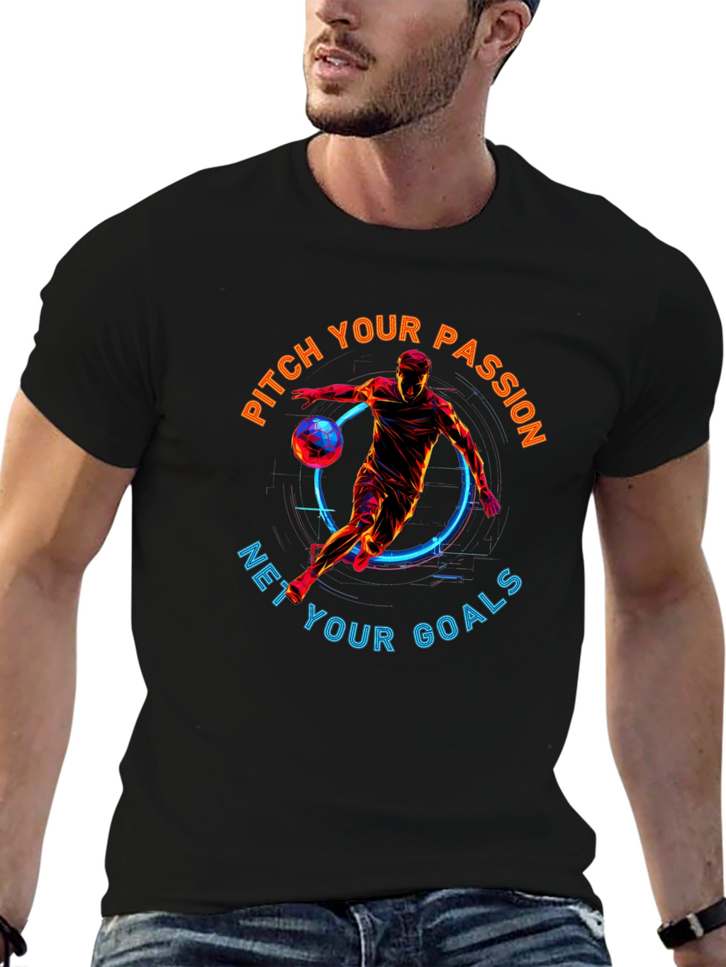 Pitch Your Passion T-Shirt | Soccer Graphic Tee