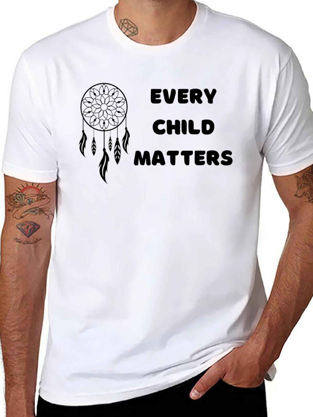 Every Child Matters T-Shirt Dreamcatcher Design