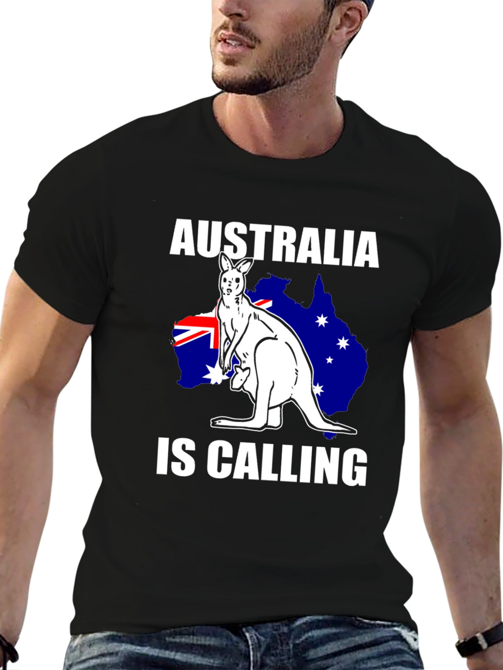 Australia Is Calling T-Shirt Kangaroo Aussie Pride