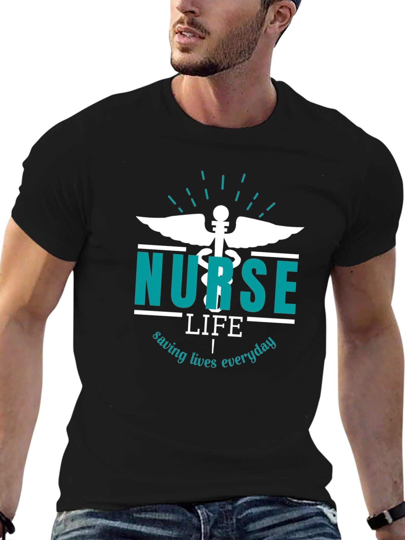 Nurse Life Graphic Tee - Saving Lives Everyday