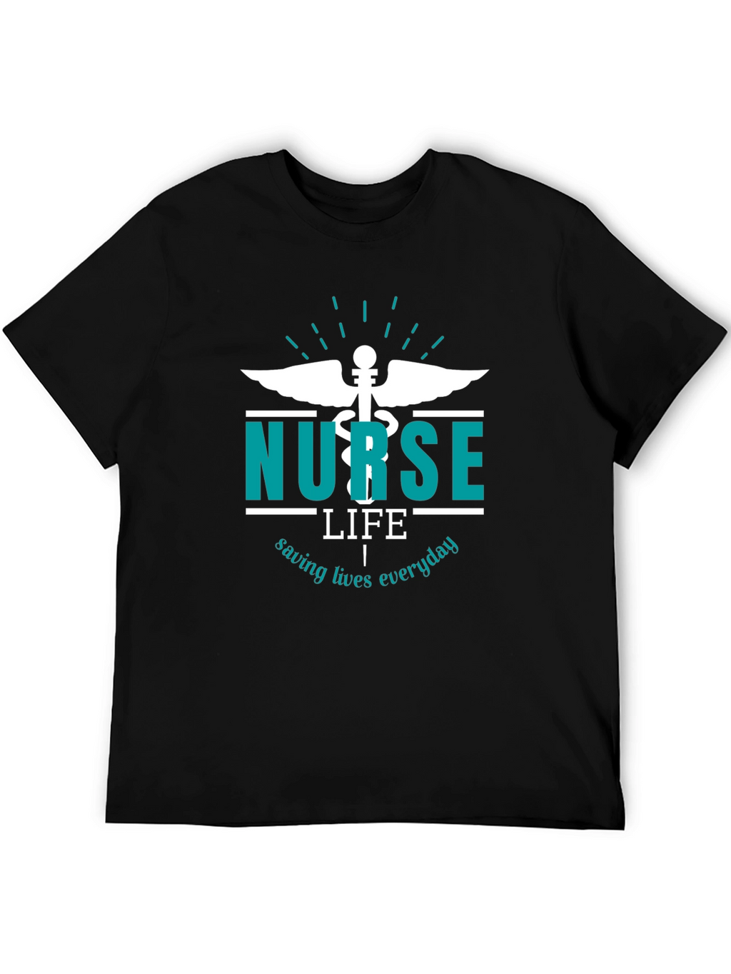 Nurse Life Graphic Tee - Saving Lives Everyday
