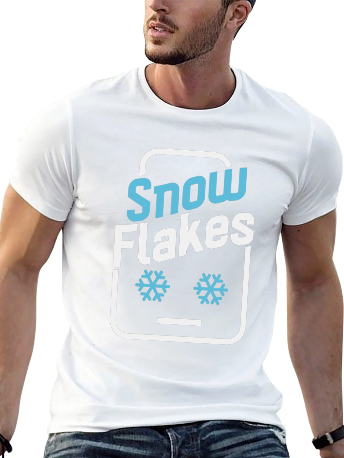 Snowflakes Graphic Tee - Fun Winter Design