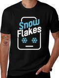 Snowflakes Graphic Tee - Fun Winter Design