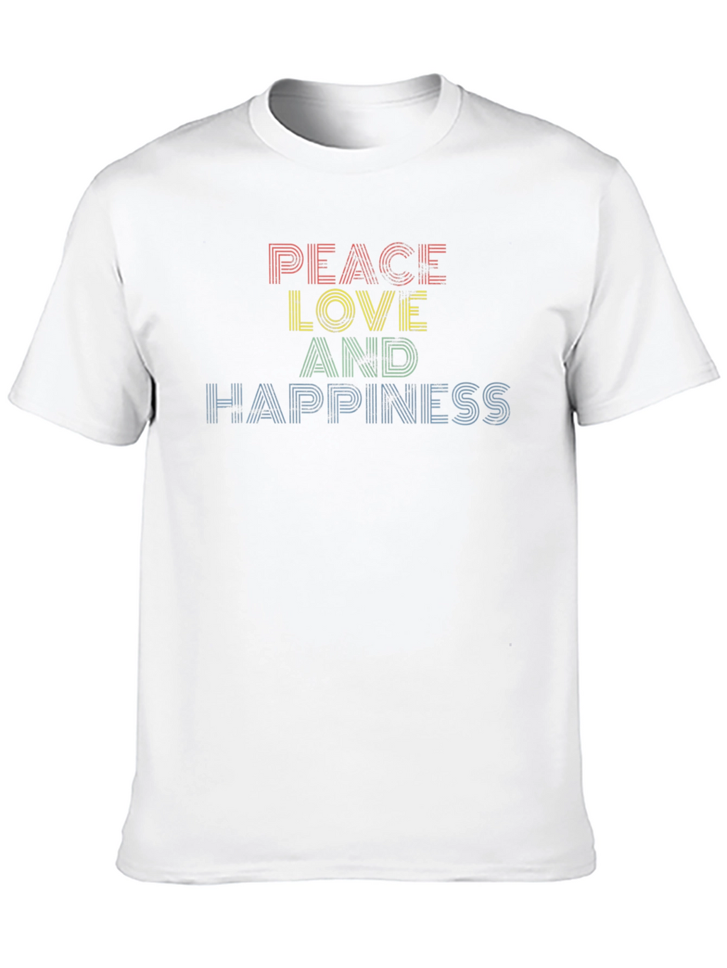 Peace Love Happiness Graphic Tee - Unisex