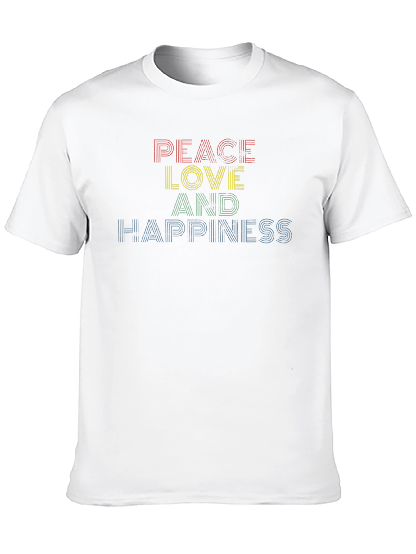 Peace Love Happiness Graphic Tee - Unisex