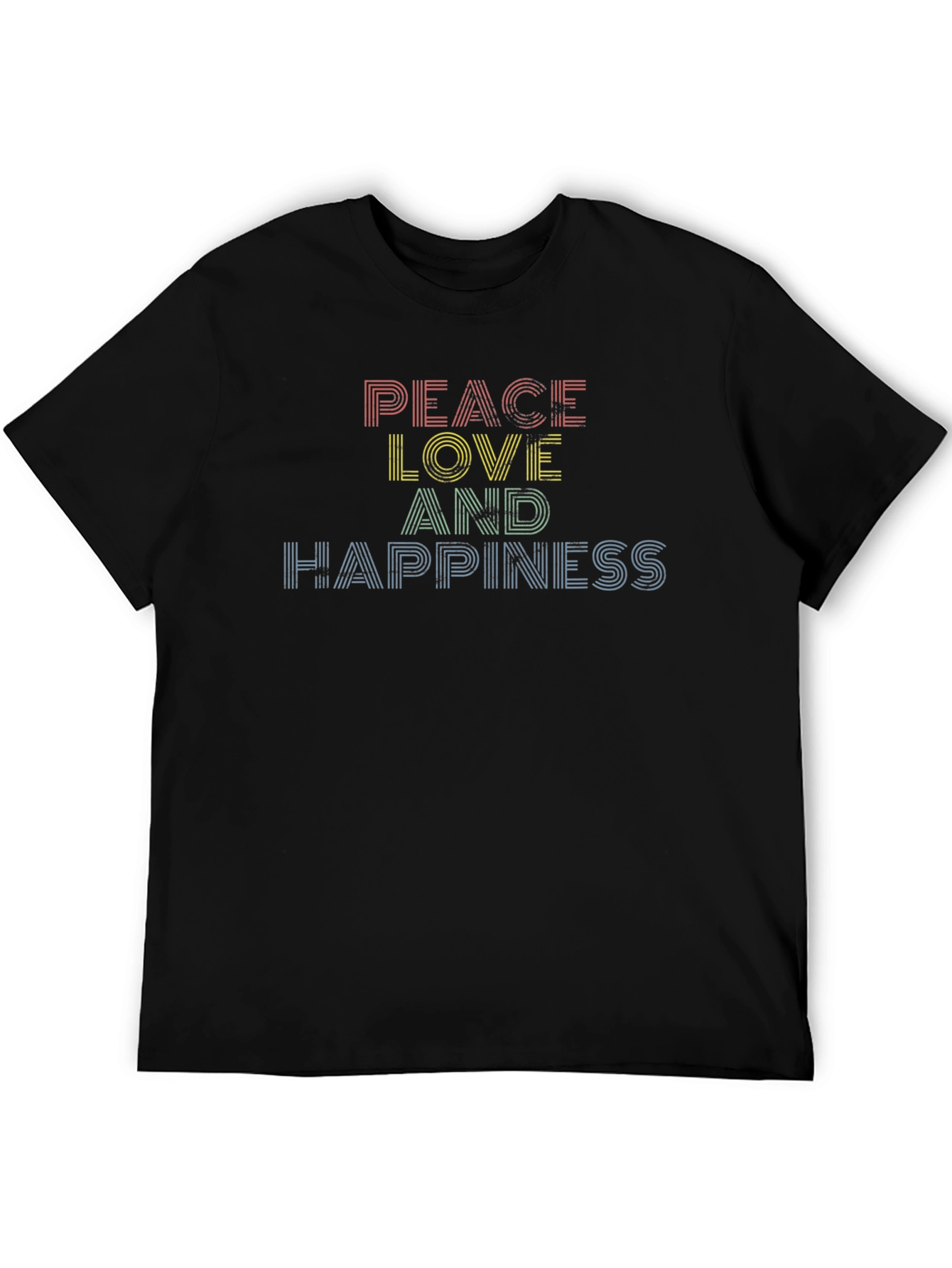 Peace Love Happiness Graphic Tee - Unisex