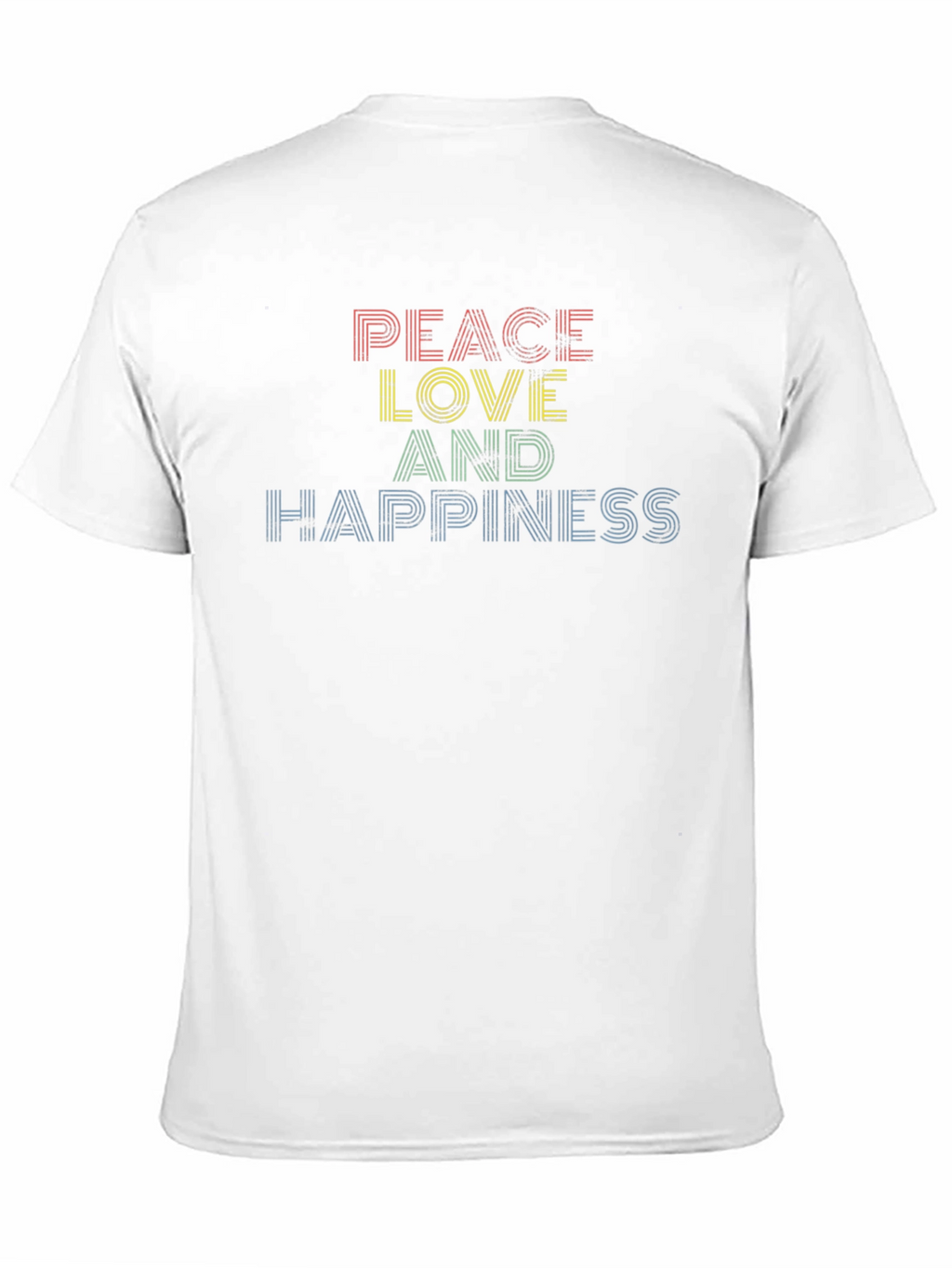 Peace Love Happiness Graphic Tee - Unisex