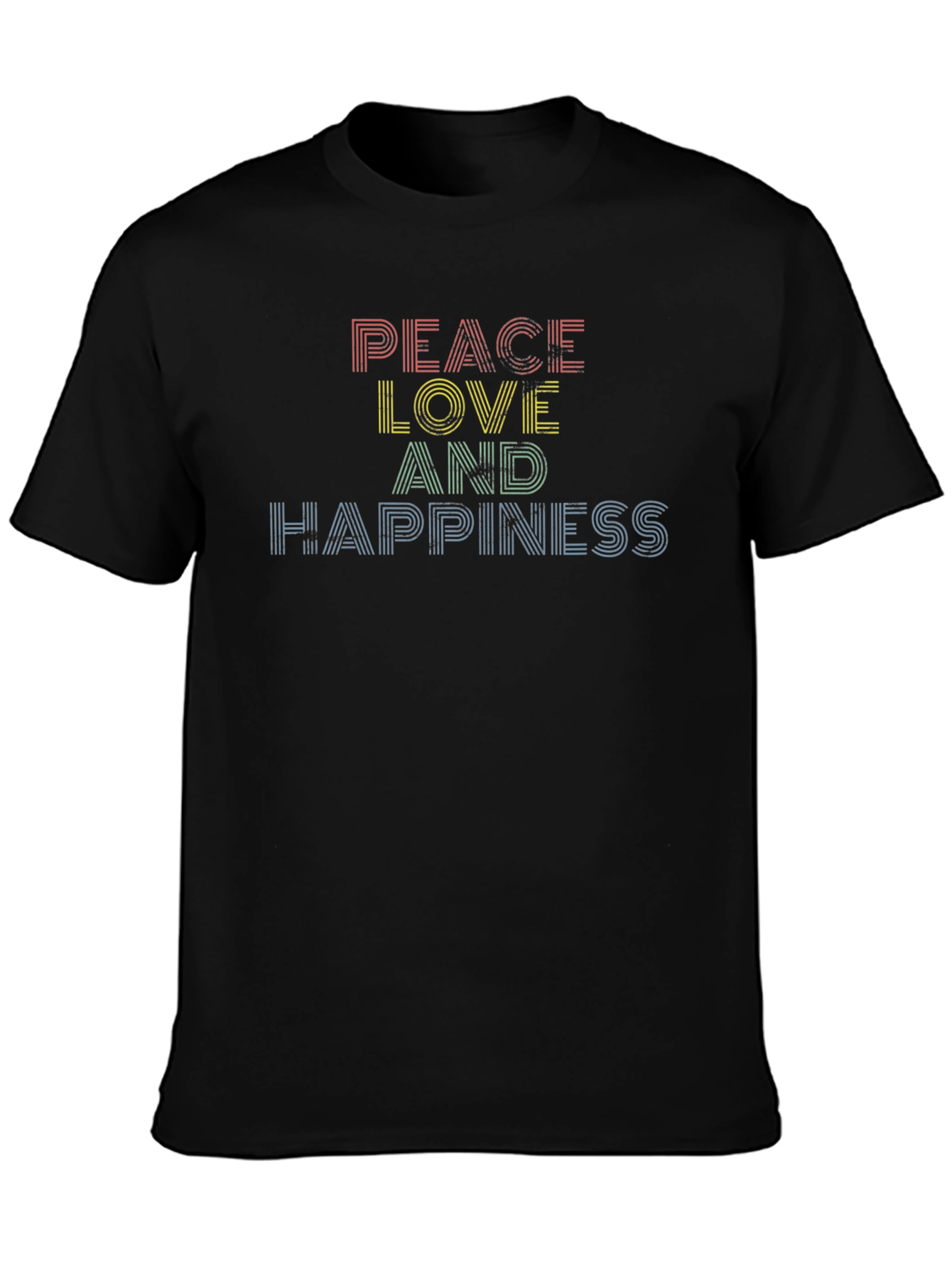 Peace Love Happiness Graphic Tee - Unisex