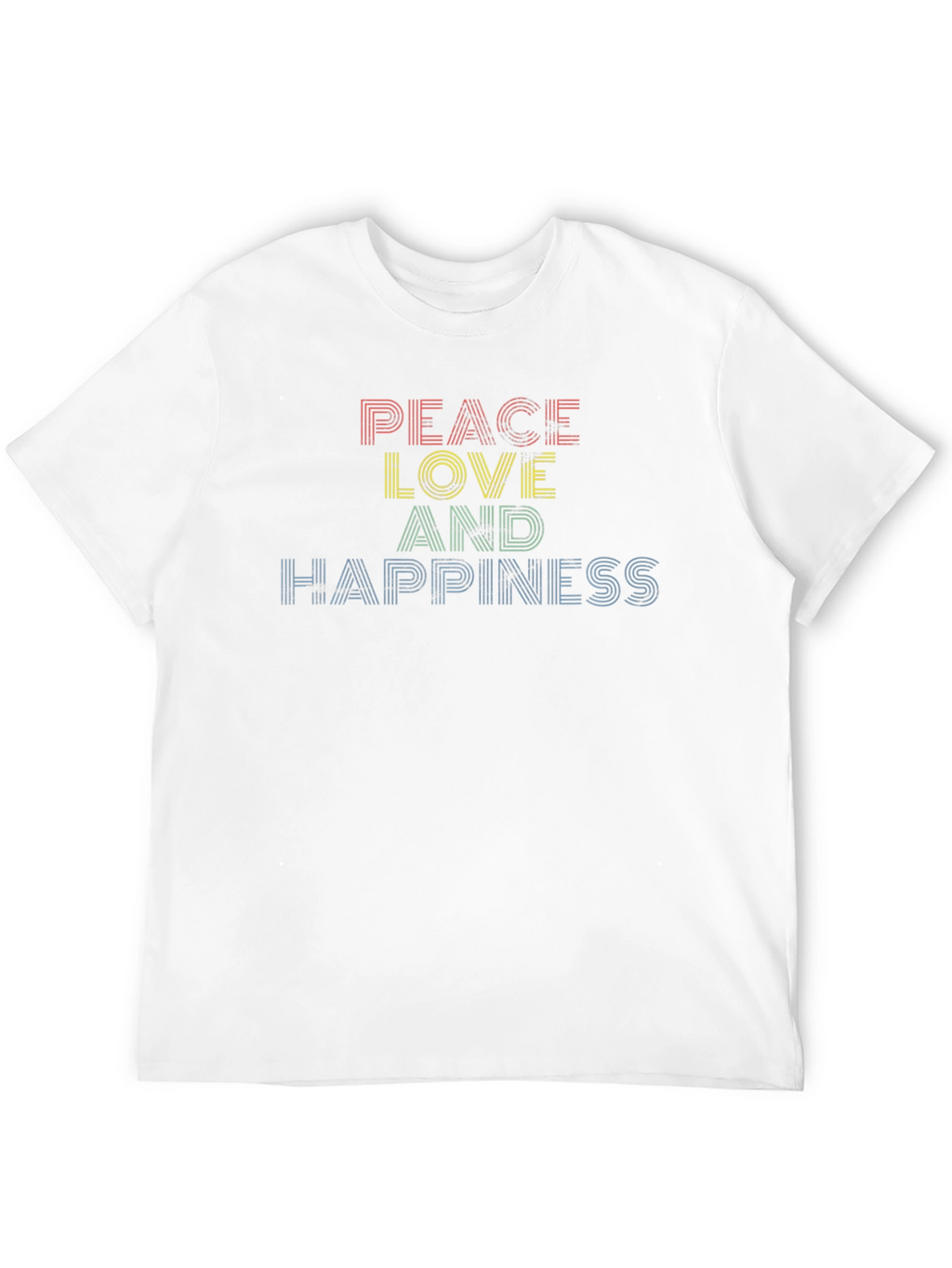 Peace Love Happiness Graphic Tee - Unisex