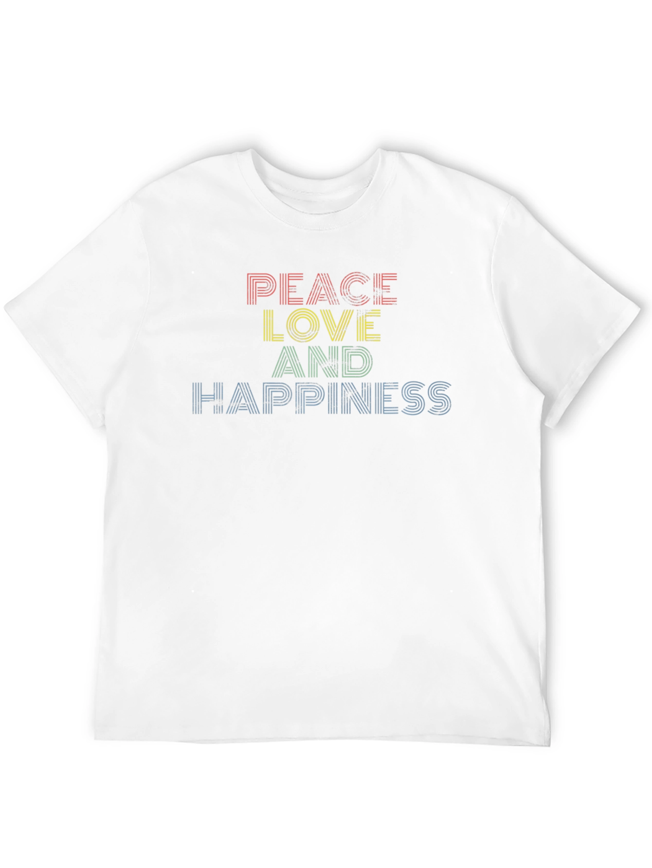Peace Love Happiness Graphic Tee - Unisex