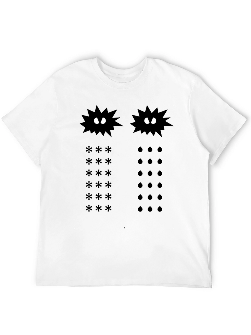 Cosmic Star & Rain Black Graphic Tee